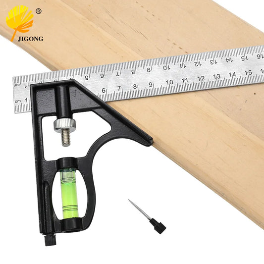 Metal 90 Degrees Straight Right Angle Ruler Woodworking Horizontal Speed Square Protractor Angle Finder Measuring Tools