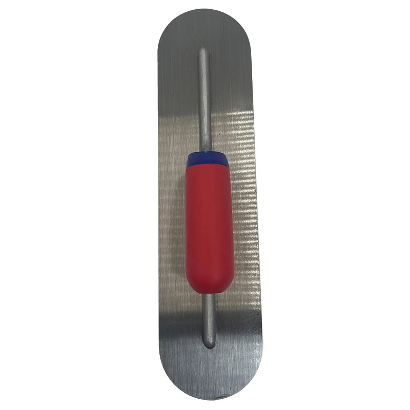 Carbon Steel Blade Plastic Handle Rounded Front Finishing Plaster Trowel Construction Concrete Spatula Tool